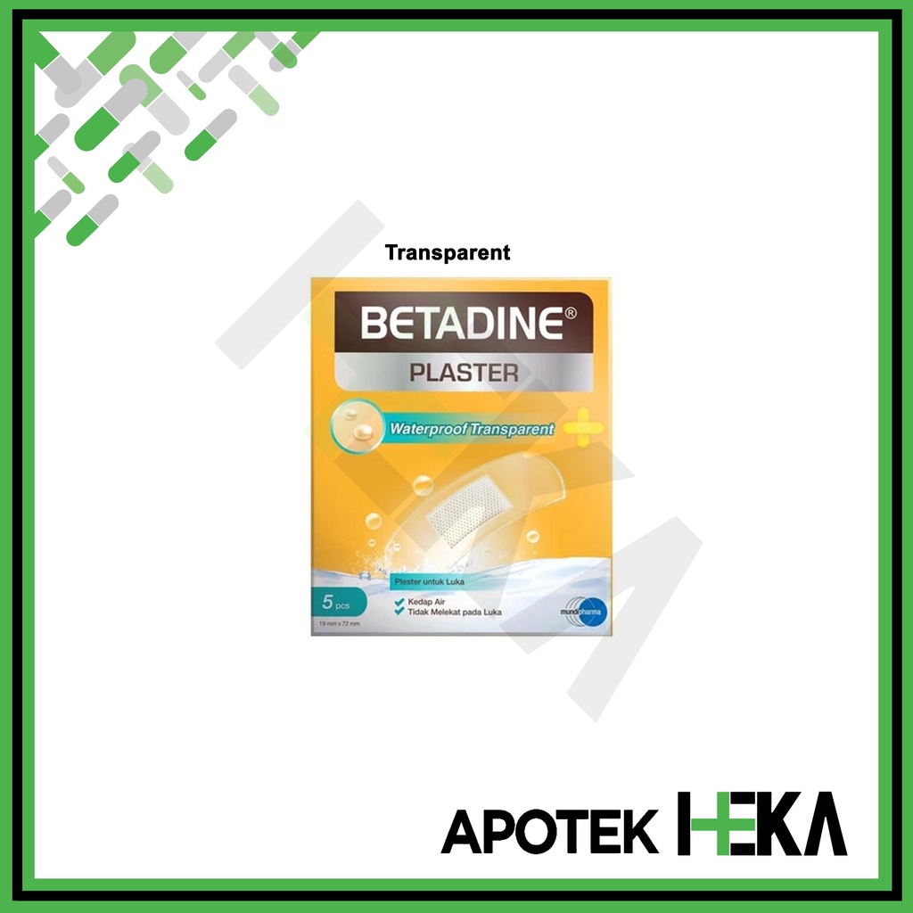 Betadine Plaster isi 5 - Plaster Luka (SEMARANG)