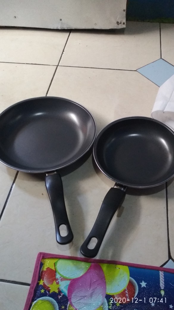 Frypan Set Maspion Teflon 18 & 23 Cm Anti Lengket 2in1 Fry Pan Penggorengan Grosir