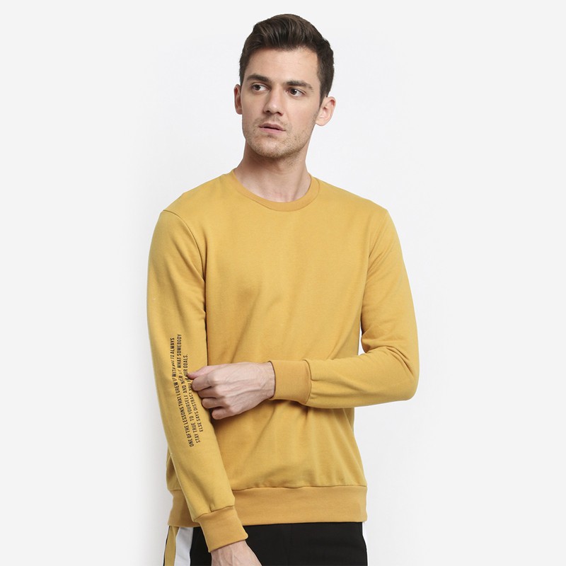 Rave Habbit Jevero Sweatshirt Pria - Mustard