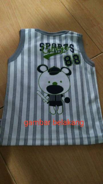 kaos singlet kutung anak bahan Adem 6 - 12 bulan