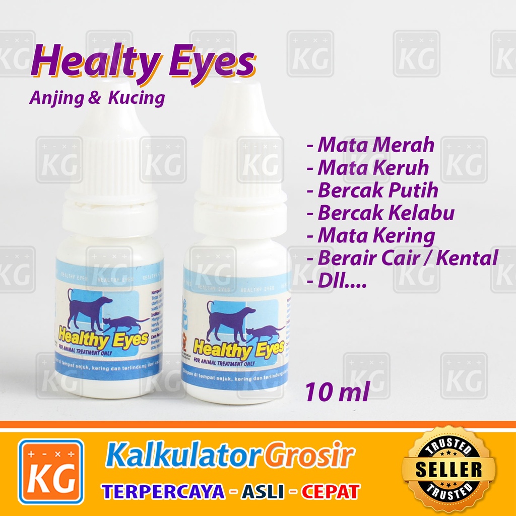 HEALTY EYES Raid All Obat Tetes Mata Kucing/Anjing 10 Ml Merah Infeksi Sakit Bercak Putih Healty Eye for cat