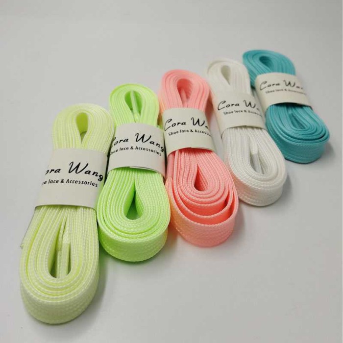 Tali Sepatu Luminous Shoelaces Glow in The Dark 2pc HIJAU -ED13