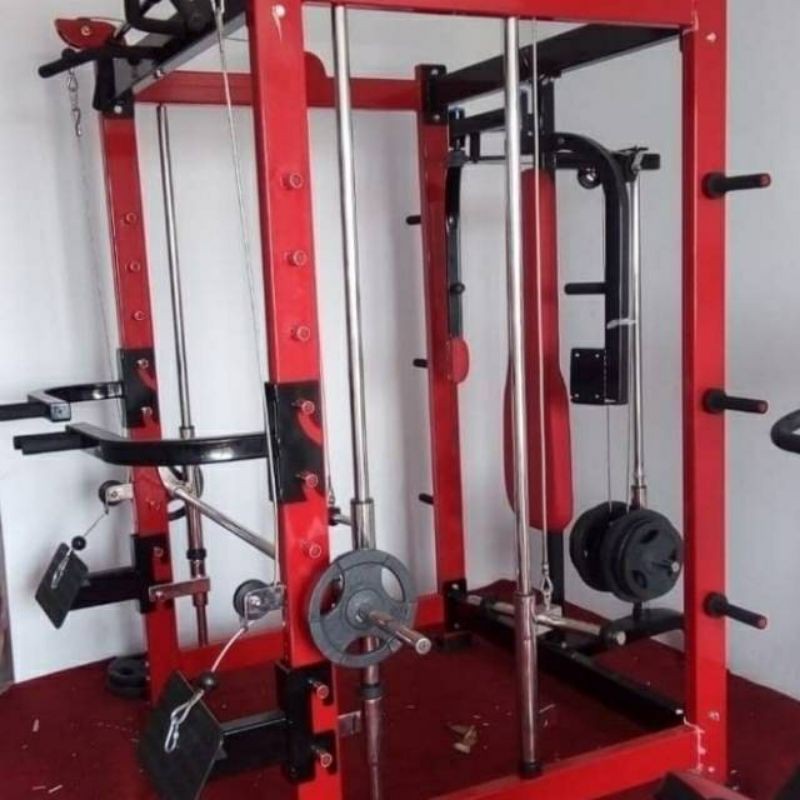 ALAT FITNESS MULTIFUNGSI POWER RACK TEMPAHAN