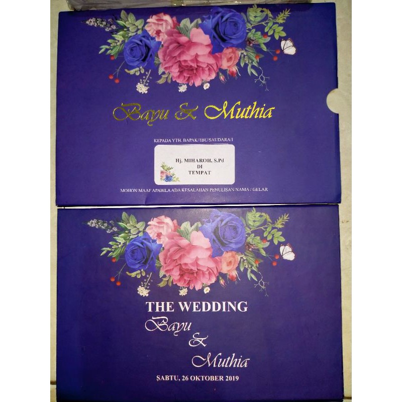 

Undangan Separasi Exclusive Amplop