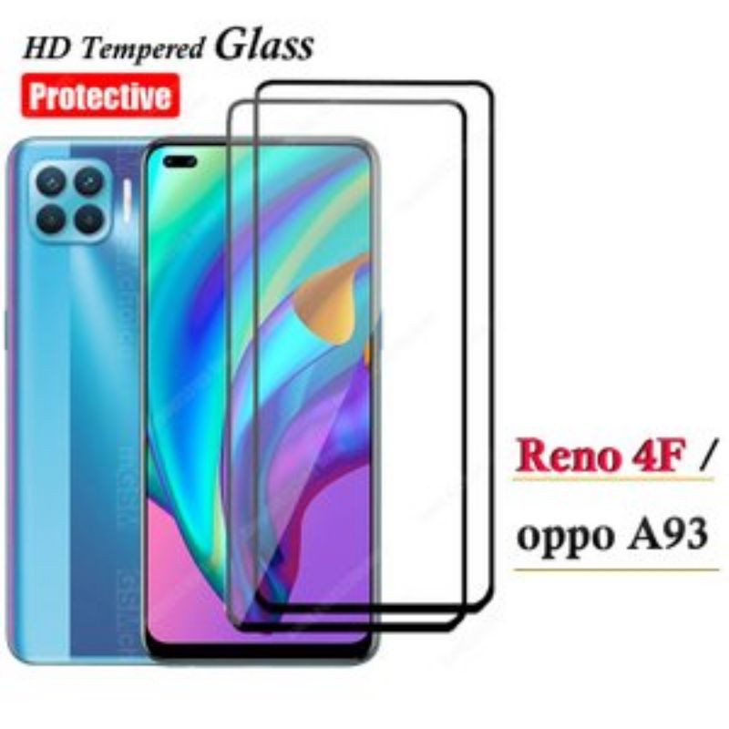 Tempered Glass Oppo Reno 4F Full Cover Protector Quality