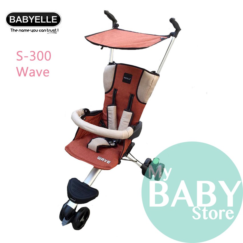 BY-2064 Babyelle S-300 Wave Baby Stroller - Kereta Dorong Bayi (Orange) Murah