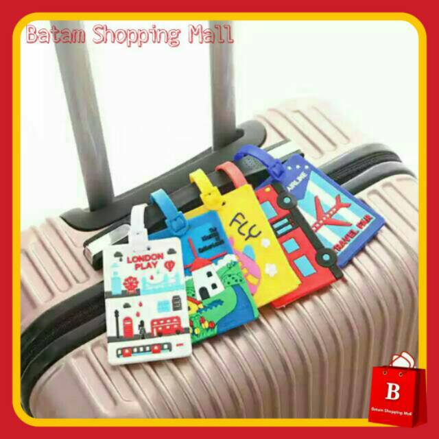 LUGGAGE TAG TRAVEL BAG GANTUNGAN NAMA KOPER TAS SILIKON