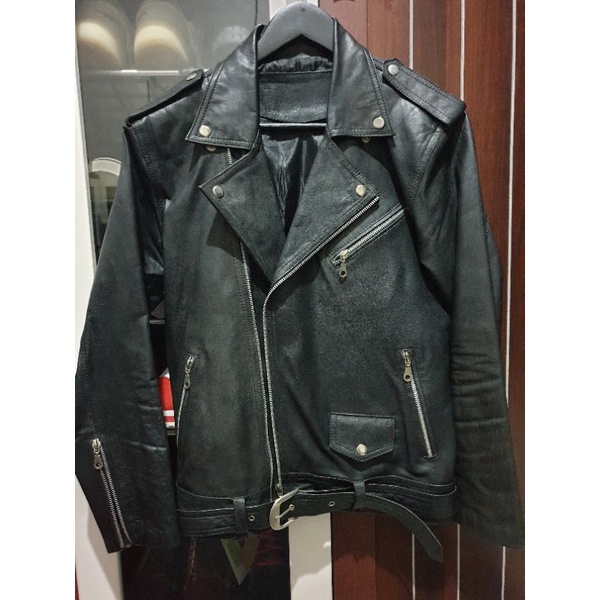 Jaket Kulit Biker Ramones