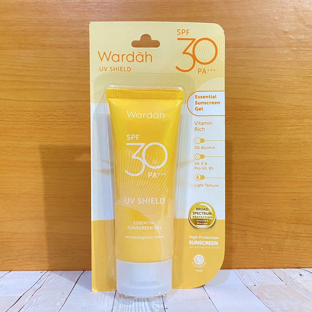 Wardah UV Shield Essential Sunscreen Gel SPF30 / Sunblock Wajah - 40ml