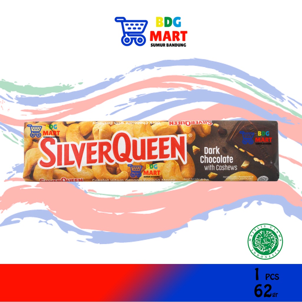 

SilverQueen Dark Chocolate Coklat Hitam Dengan Kacang Mede Halal MUI - 65gr