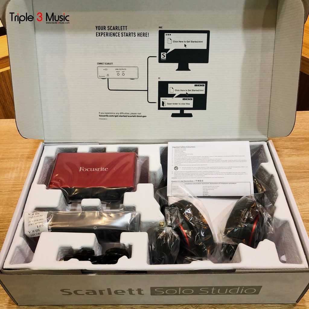 Focusrite Scarlett Solo Studio 3rd Generation Paket Recording