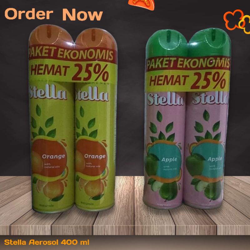 Stella Pengharum Ruangan ( 2 x 400ml ) Paket Ekonomis