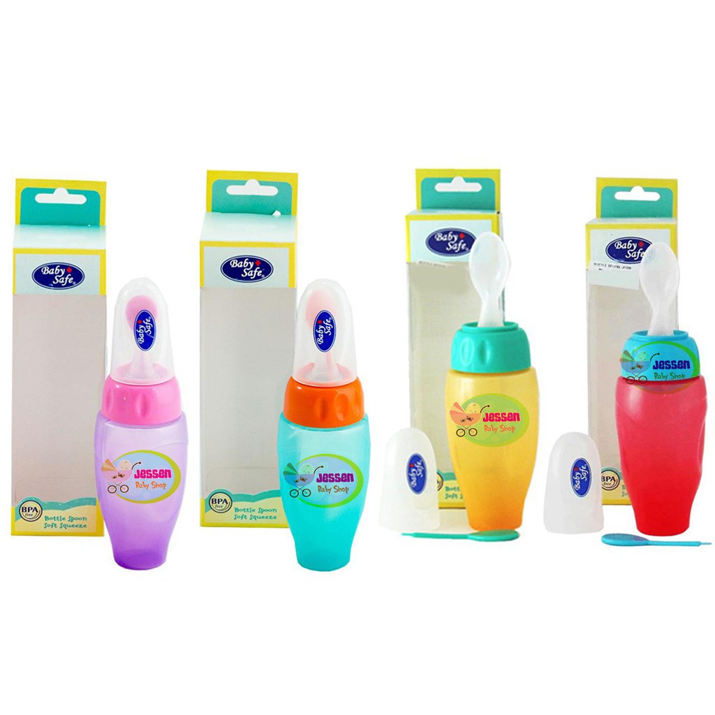 Baby Safe JP029 Bottle Spoon Soft Squeeze /Botol Sendok