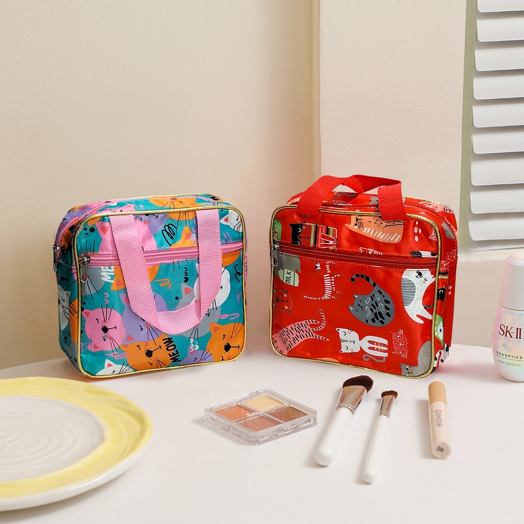 Tas make up terbaru pouch make up motif lucu tempat make up motif animals tempat alat make up tas tenteng make up