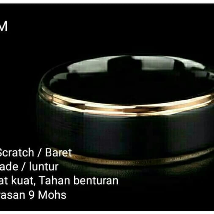 Cincin Tungsten Baja Ceramic Kualitas Premium Carbide Cincin Super