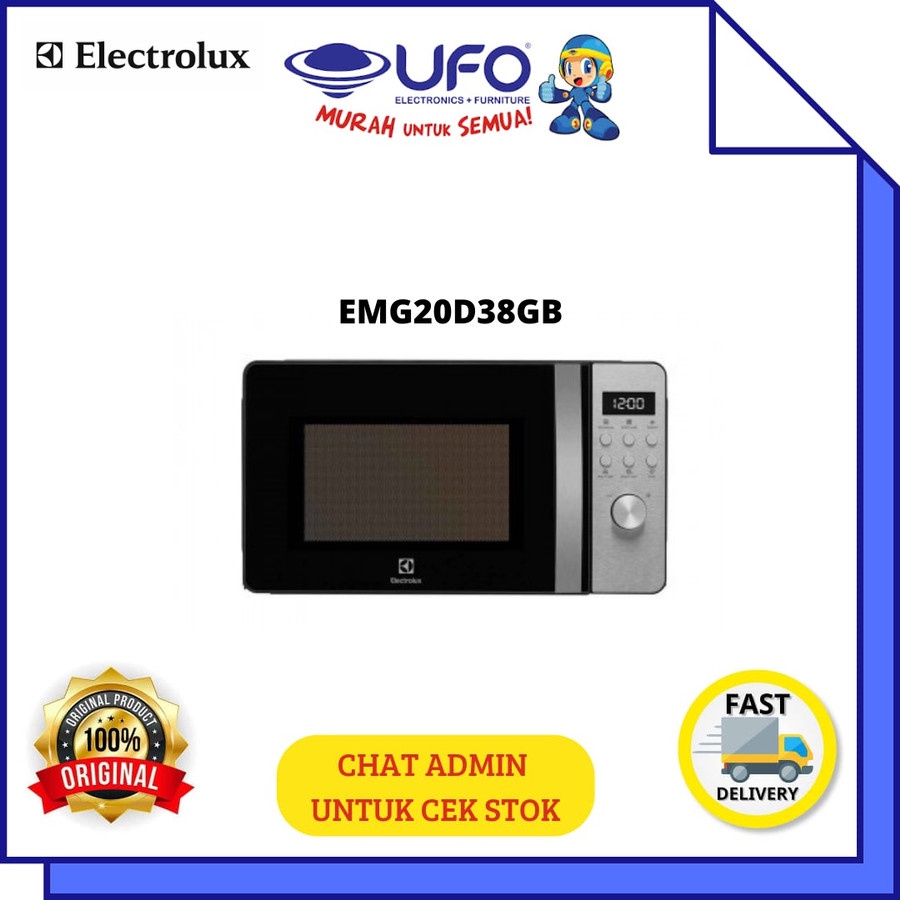 Jual ELECTROLUX EMG20D38GB FREESTANDING MICROWAVE OVEN 20L WITH GRILL ...