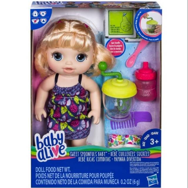 Baby Alive - SWEET SPOONFULS BLONDE Bisa Makan dan Minum