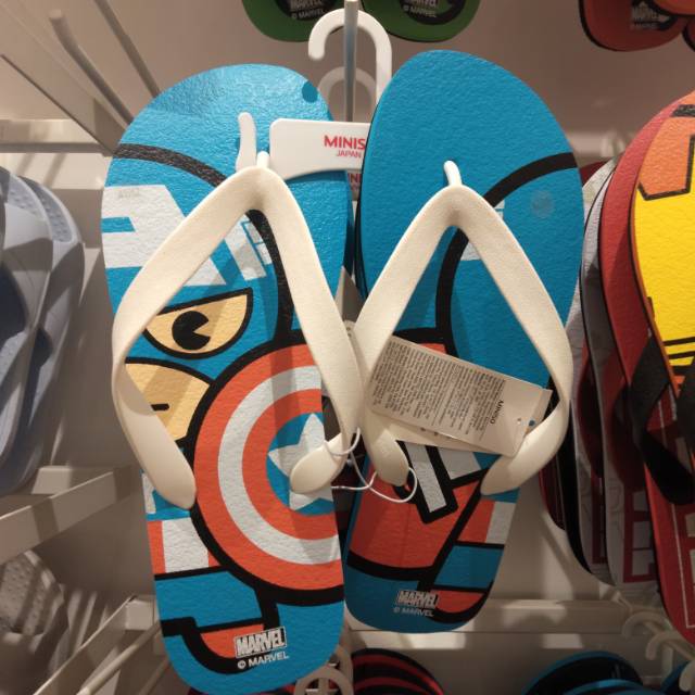 Sandal cowok marvel captain amerika miniso
