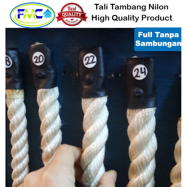 Tali Tambang 22mm 24mm Tali Tambang Besar Tali Nilon Tali Nylon Rope Tali Kapal Tali Tahan Air