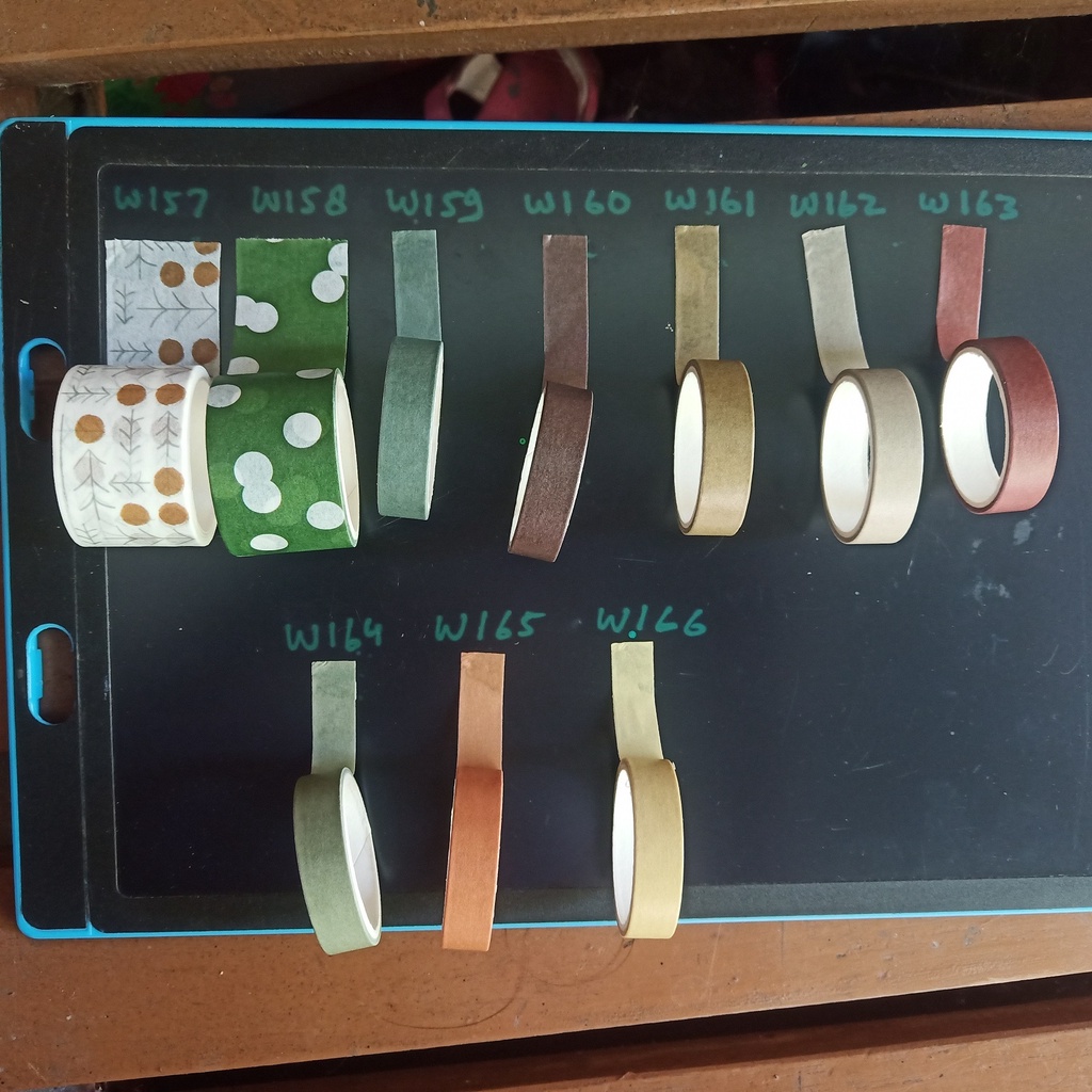 

washitape 20 cm washi tape 1 roll 2 meter solatip kertas DIY isolasi warna vintage hiasan diary hiasan catatan stationery lucu