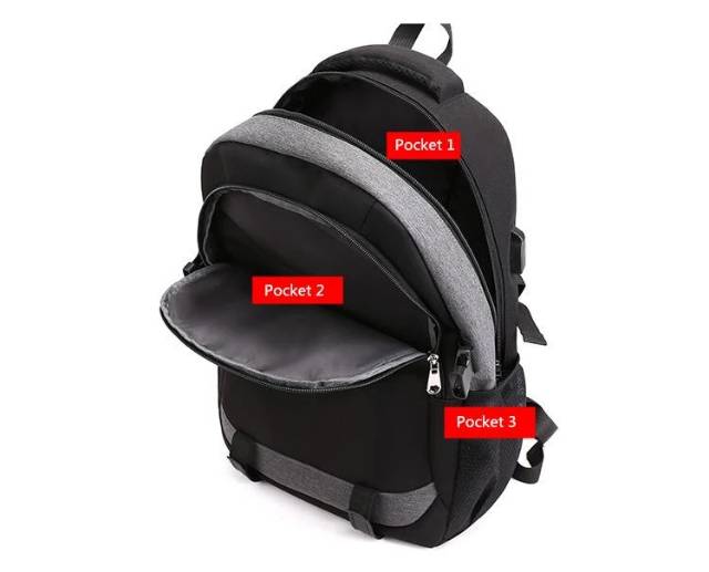 Tas Sekolah Ransel Pria Backpack Cowok Cewek SMP SMA SD SMU Murah Kent Kent Distro Murmer Abu Denim-5