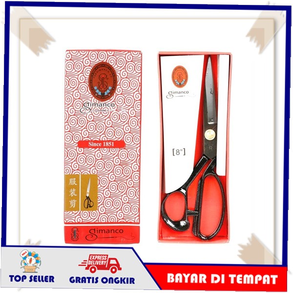 

Gunting Potong Bahan Kain - Tailor Scissors SIMANCO 8" SL8 Alat Pemotong Benang Jahit Penjahit Tajam