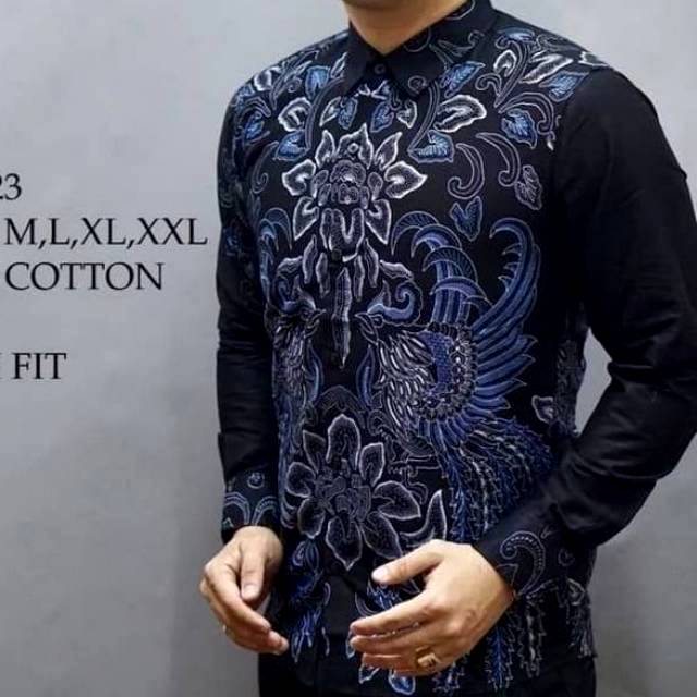 MEN SALE BAJU  BATIK  KEMEJA PRIA  SLIM FIT MODERN CEVASH 