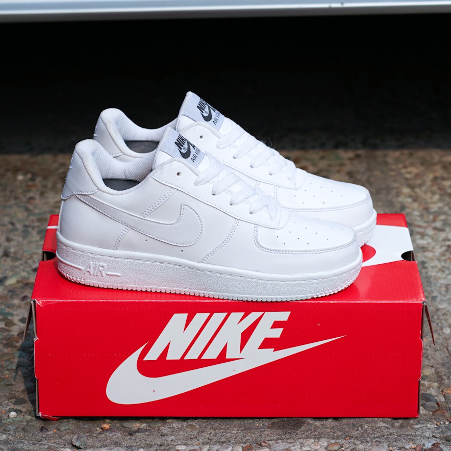 Sepatu Nike Air Force 1 One Full Putih Full White Sepatu Sneakers Wanita