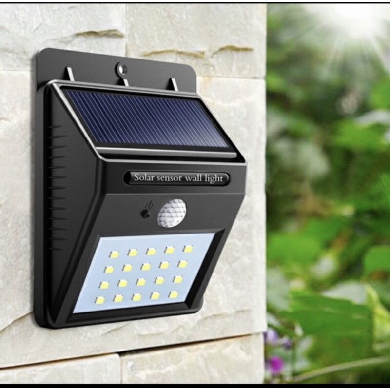 lampu dinding solar panel 3w 3 watt lampu taman solar sel tenaga surya 20led 20 led 3 watt