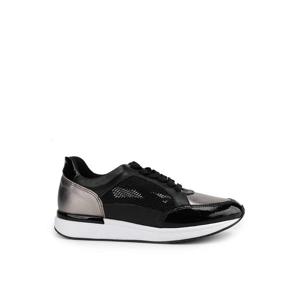 Sepatu Sneakers Obermain Wanita Terbaru Original Sneaker A-sandy Black