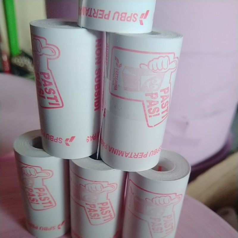 

[NEW EDITION] KERTAS STRUK THERMAL LOGO SPBU PASTI PAS UK 58/57X30