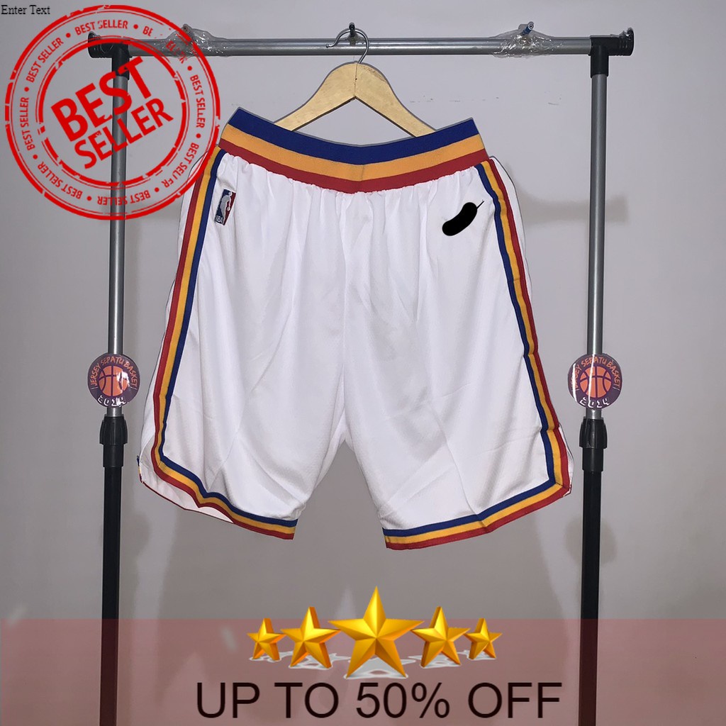 BAJU JERSEY BASKET NBA SWINGMAN REVO REVO30 KAOS GAMETIME BAJU ATASAN CELANA GSW WARRIORS WHITE PUTI