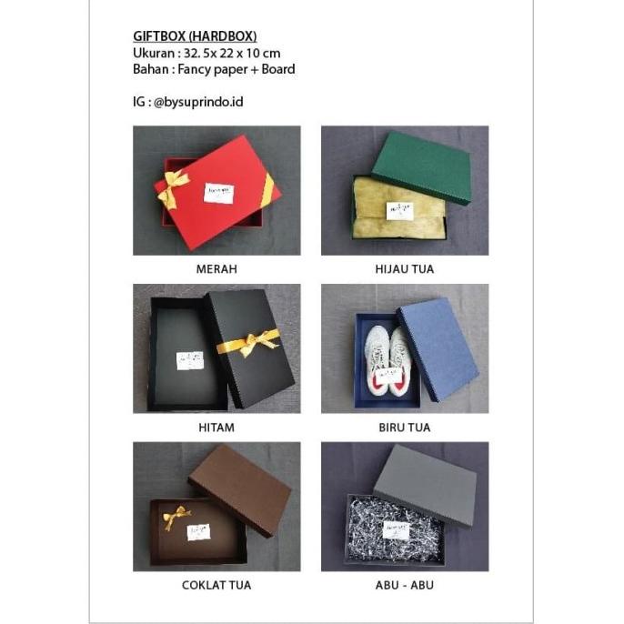 

[COD] Kotak sepatu / kotak kado uk.32.5 x 22 x 10 cm [COD]