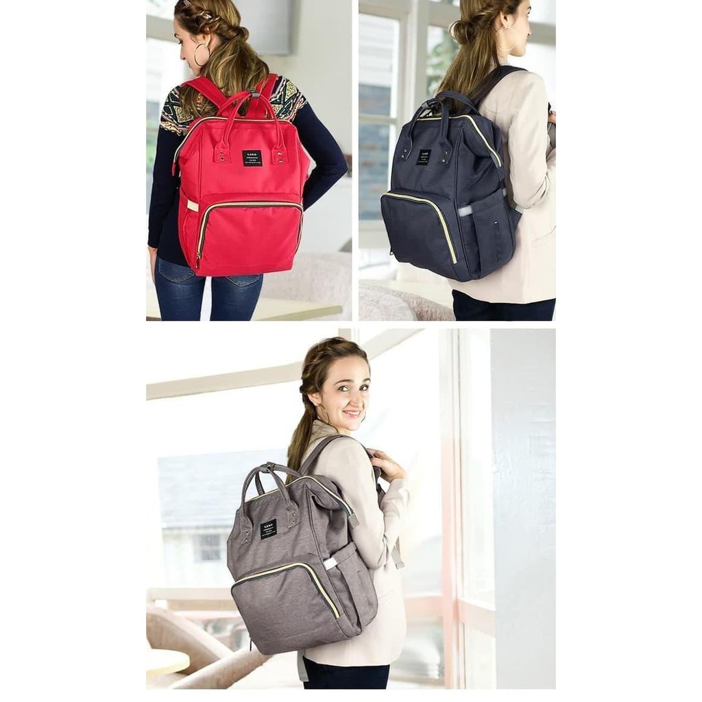 FLASH PROMO Tas Lequeen Backpack Diapers Tas Bayi-Baby Bag Diapers - 9-12 Bulan