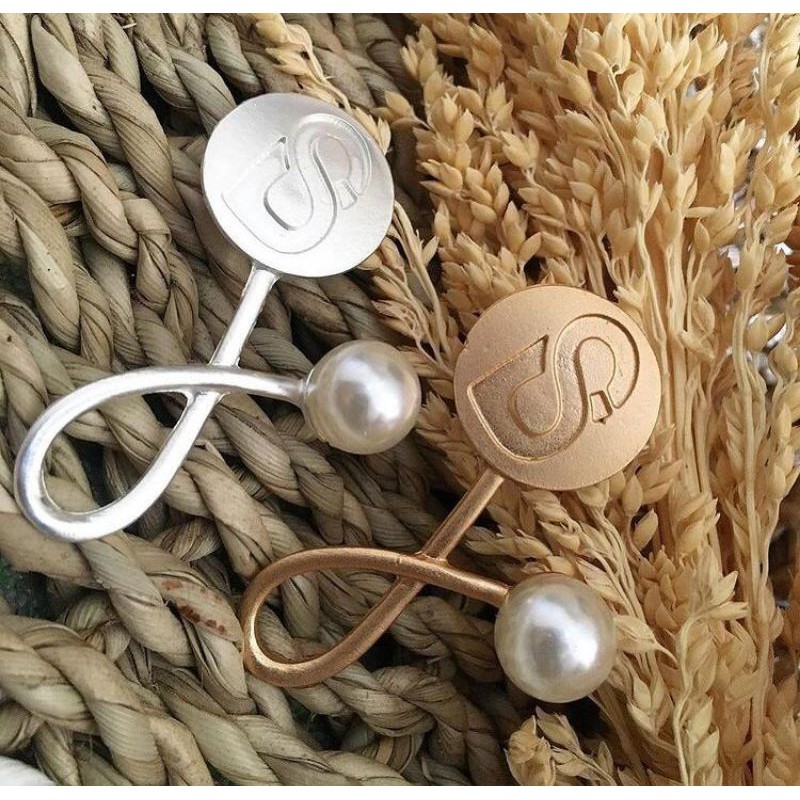 BROCH HIJAB & BAJU LETTER "S" / BROS BAJU & HIJAB MEWAH HURUF S