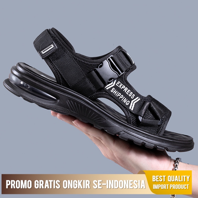 Sandal Pria Casual Sandal 2022 Biasa Memakai Olahraga Luar Velcro Bukan Slip Udara Bantal Pantai Lak