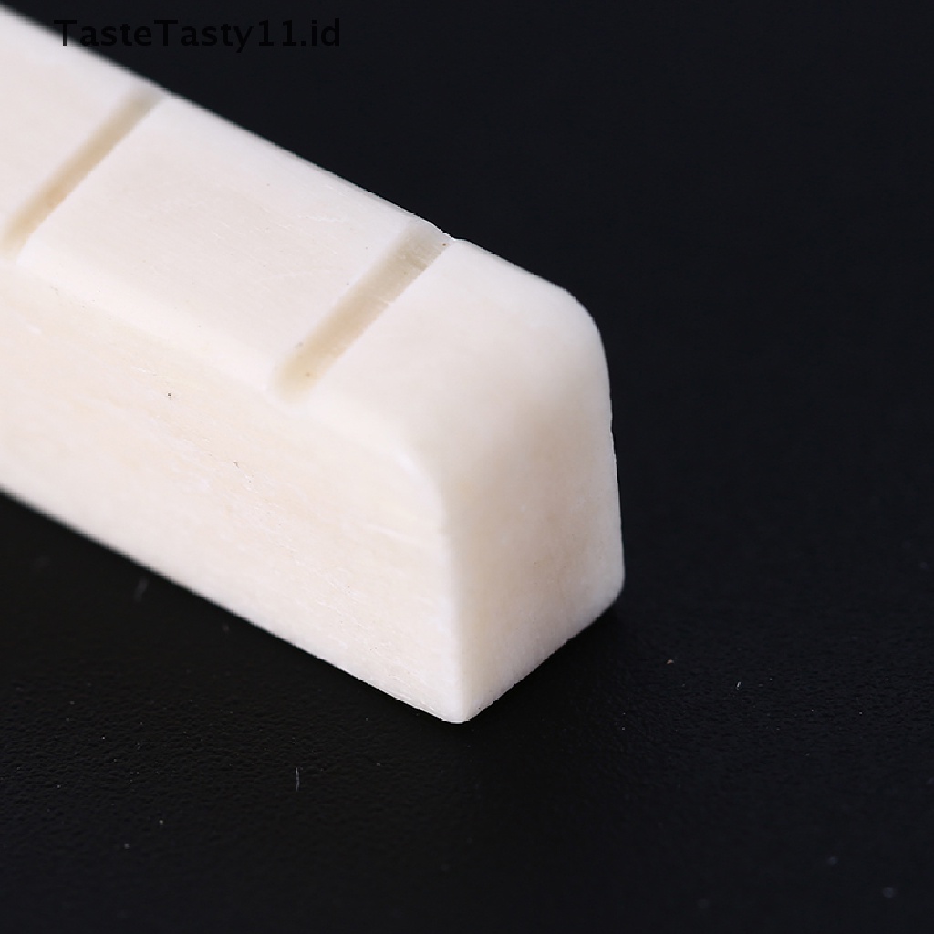 Set Saddle Dan Nut Gitar Klasik 6 Senar Warna Putih