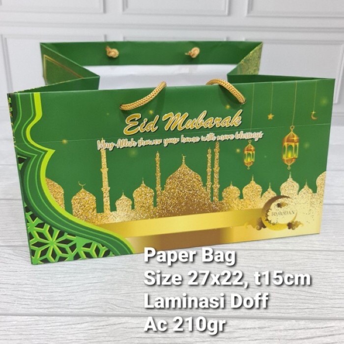 

(TERLARIS) Paperbag Kemasan Box Nastar Spesial Lebaran Idul Fitri Uk. 27X22X15 cm