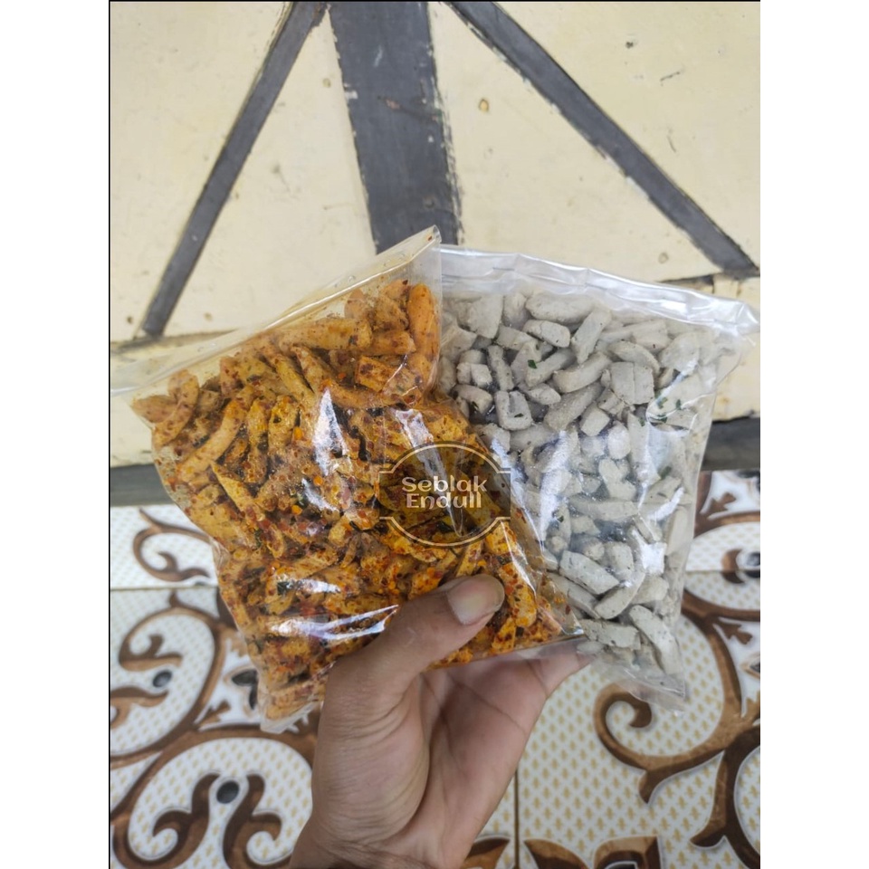 PROMO Basreng cikruh 250gram HOT JLETOT PEDAS EXTRA AROMA DAUN JERUK-1