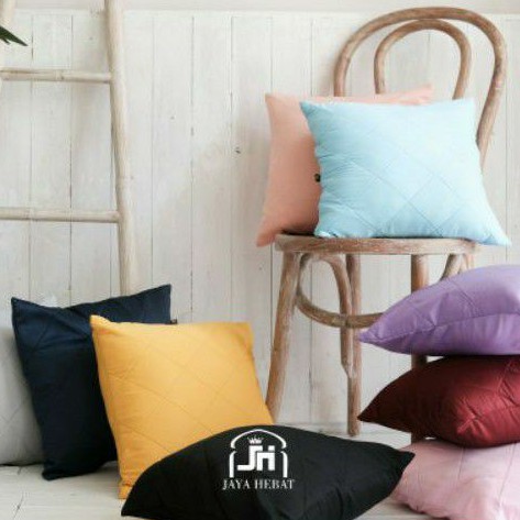 SARUNG BANTAL SOFA SATIN PREMIUM MEWAH 40X40 COVER SARUNG