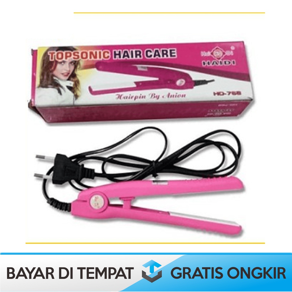 CATOK PELURUS RAMBUT MINI HAIDI HD-768 TOPSONIC HAIR REBONDING MURAH