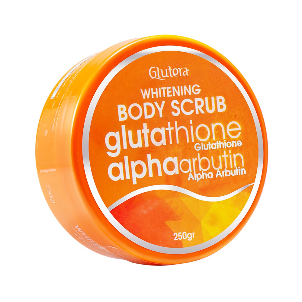 Glutera Whitening Body Scrub - Pembersih Daki Leher Selangkangan - 1 pot