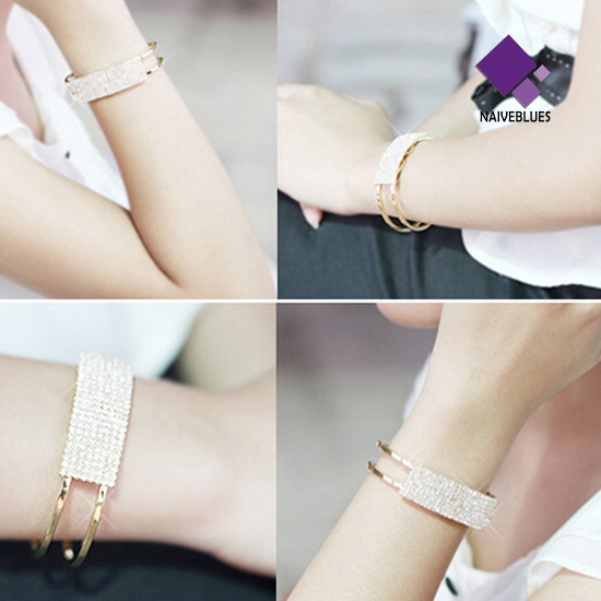 Gelang Bangle Kristal Elegan Untuk Wanita