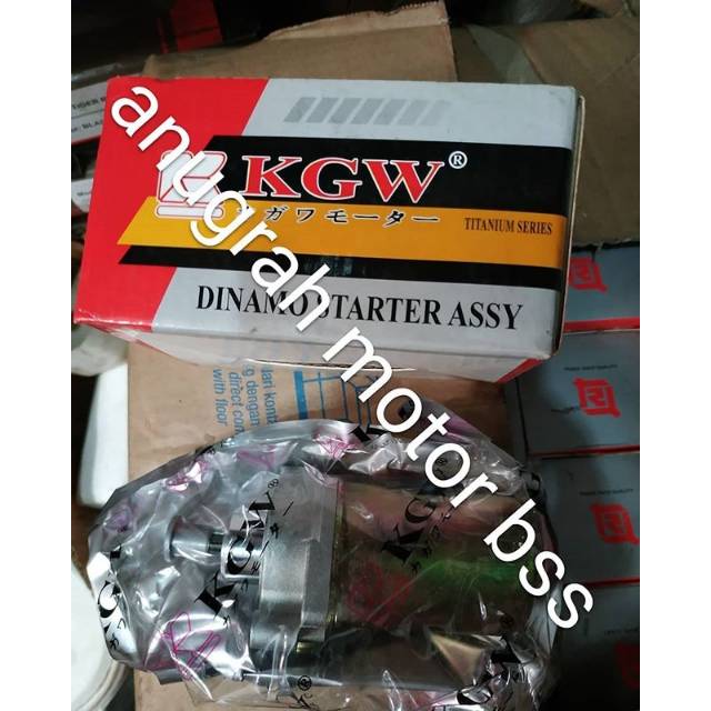 Dinamo starter assy sepeda motor suzuki smash merk kgw sparepart
