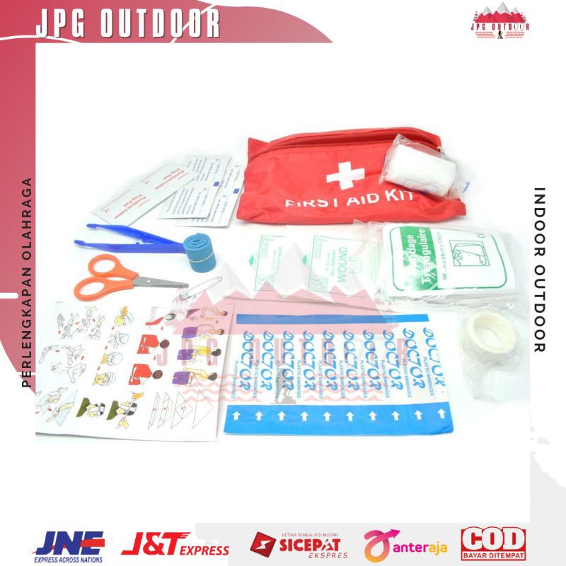 Kotak Tas Obat P3K First Aid Kit P3K 13 in 1 Emrgency Survival