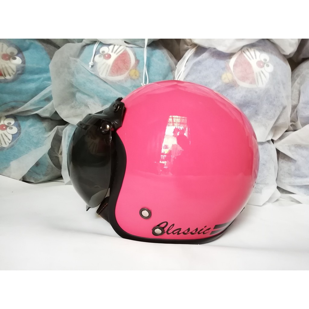HELM BOGO CLASSIC DEWASA WARNA PINK