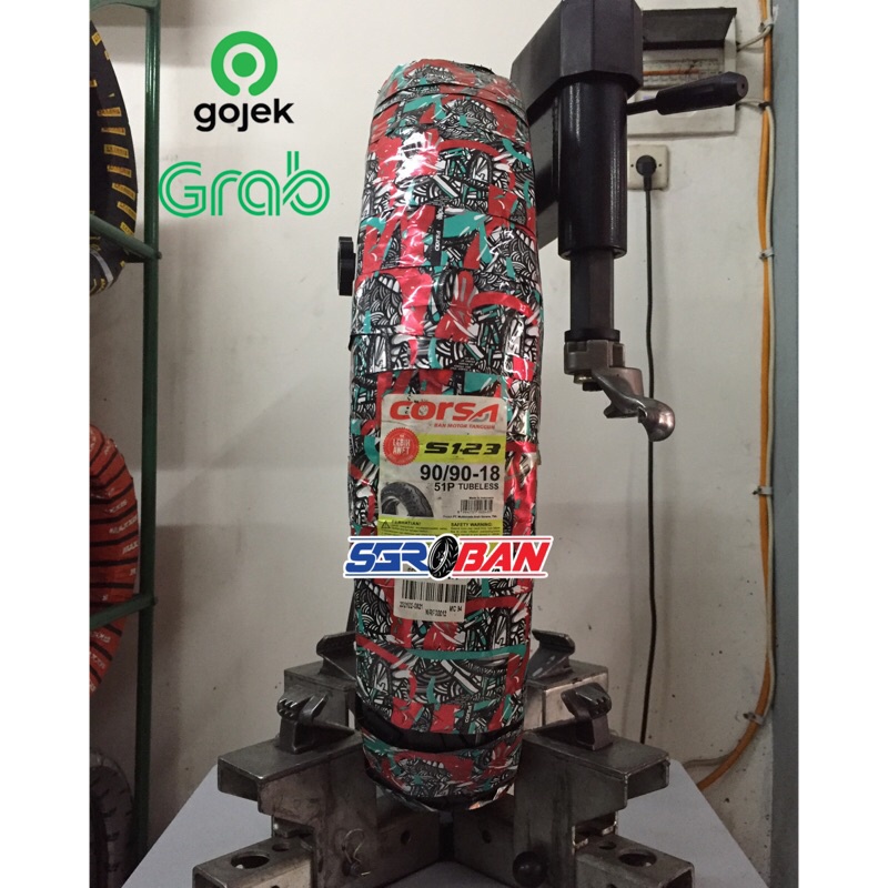 BAN CORSA S123 90/90-18 TUBELESS NOT BATTLAX BT45 RING 18 PROMO