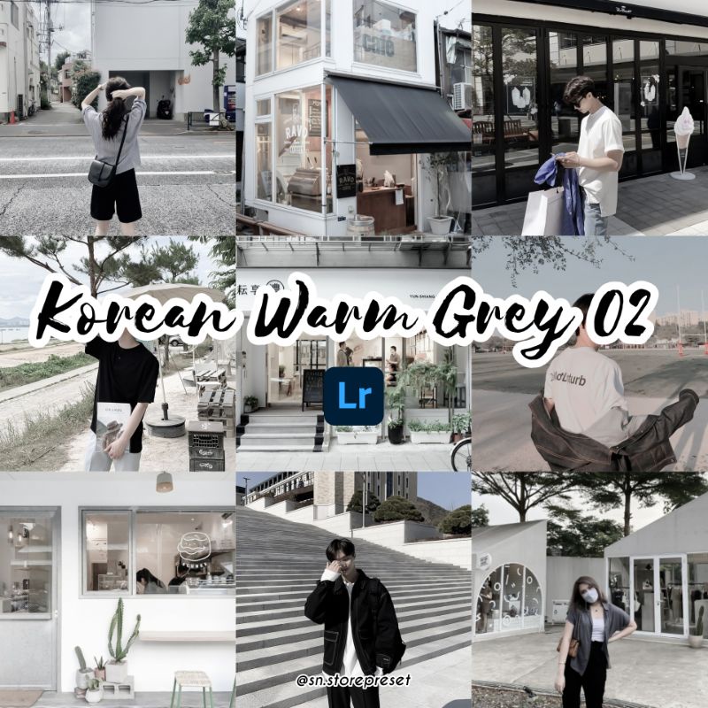 PRESET LIGHTROOM PREMIUM KOREAN WARM GREY 2 (IOS dan Android)