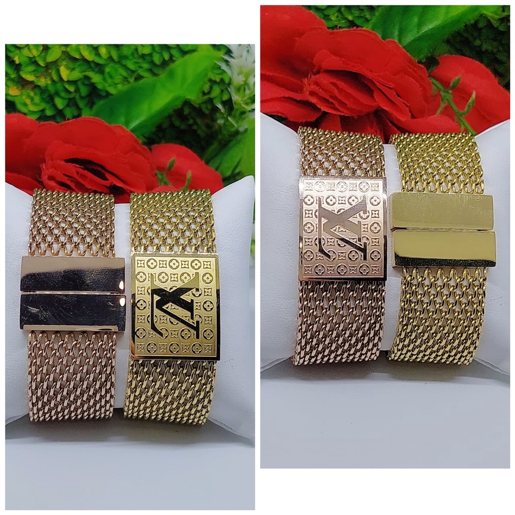Gelang titanium perhiasan wanita 0054-0056