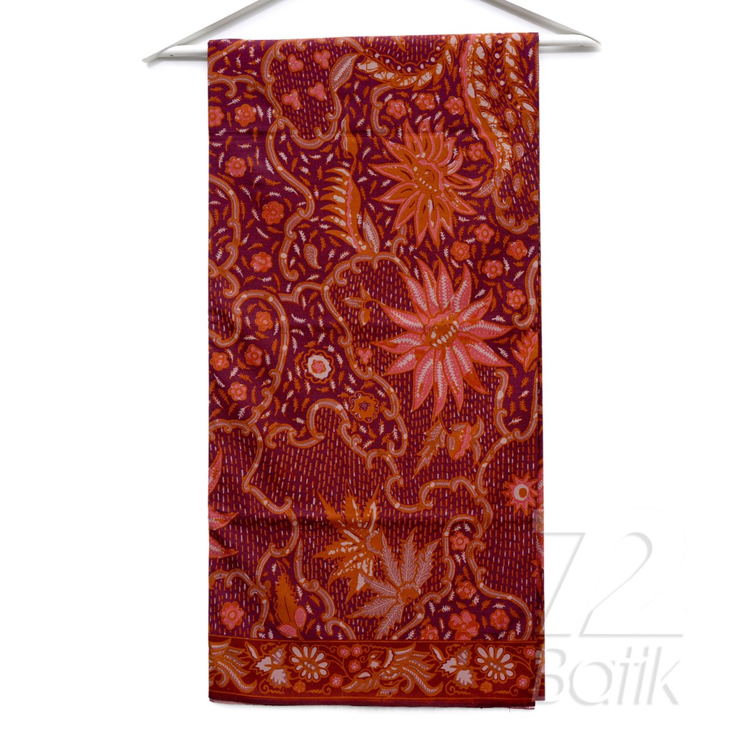 KAIN BATIK PREMIUM Bahan Katun Motif Kembang Warna Hijau Gelap Warna Merah Maron Marun 727890 Cap 72 Jarik Jarit Samping Kebat Panjang Batik Katun Modern Premium Bahan Seragam Batik Pernikahan Kantor Keluarga Murah Kamen Jadi Batik Bali Lembaran